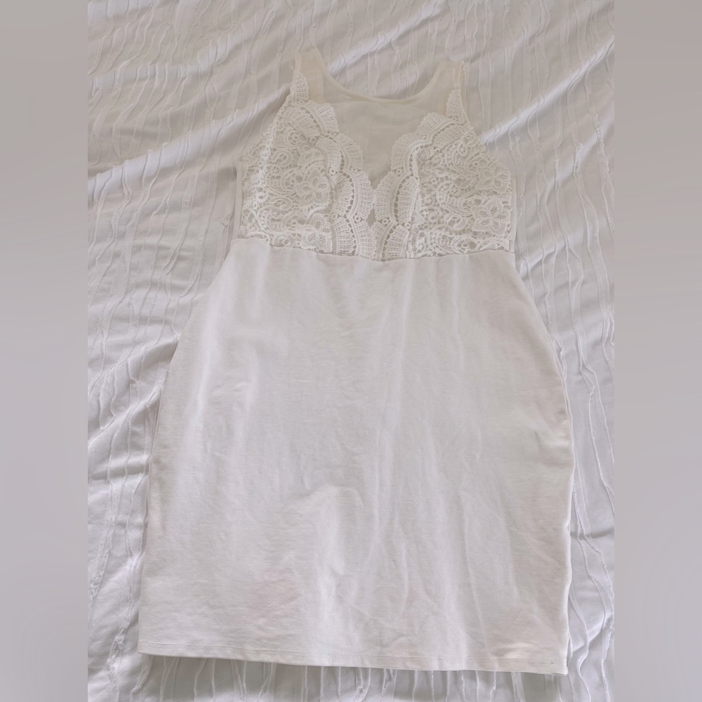 White fitted lulus dress